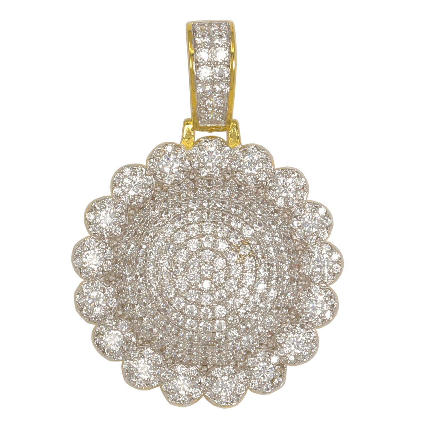 Small Cluster Cubic Zirconia Pendant - BCH-1189*