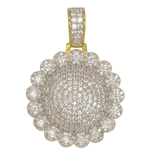 Small Cluster Cubic Zirconia Pendant - BCH-1189*