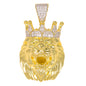 Medium Lion Cubic Zirconia Pendant - BCH-1192*