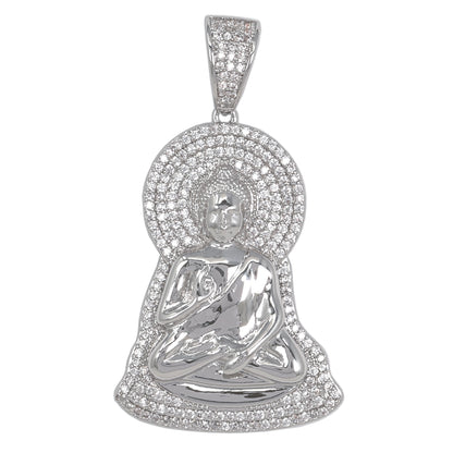 Medium Buddha Cubic Zirconia Pendant - BCH-1198*