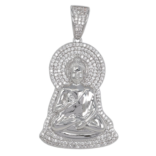 Medium Buddha Cubic Zirconia Pendant - BCH-1198*