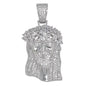 Medium Jesus Cubic Zirconia Pendant - BCH-1204*