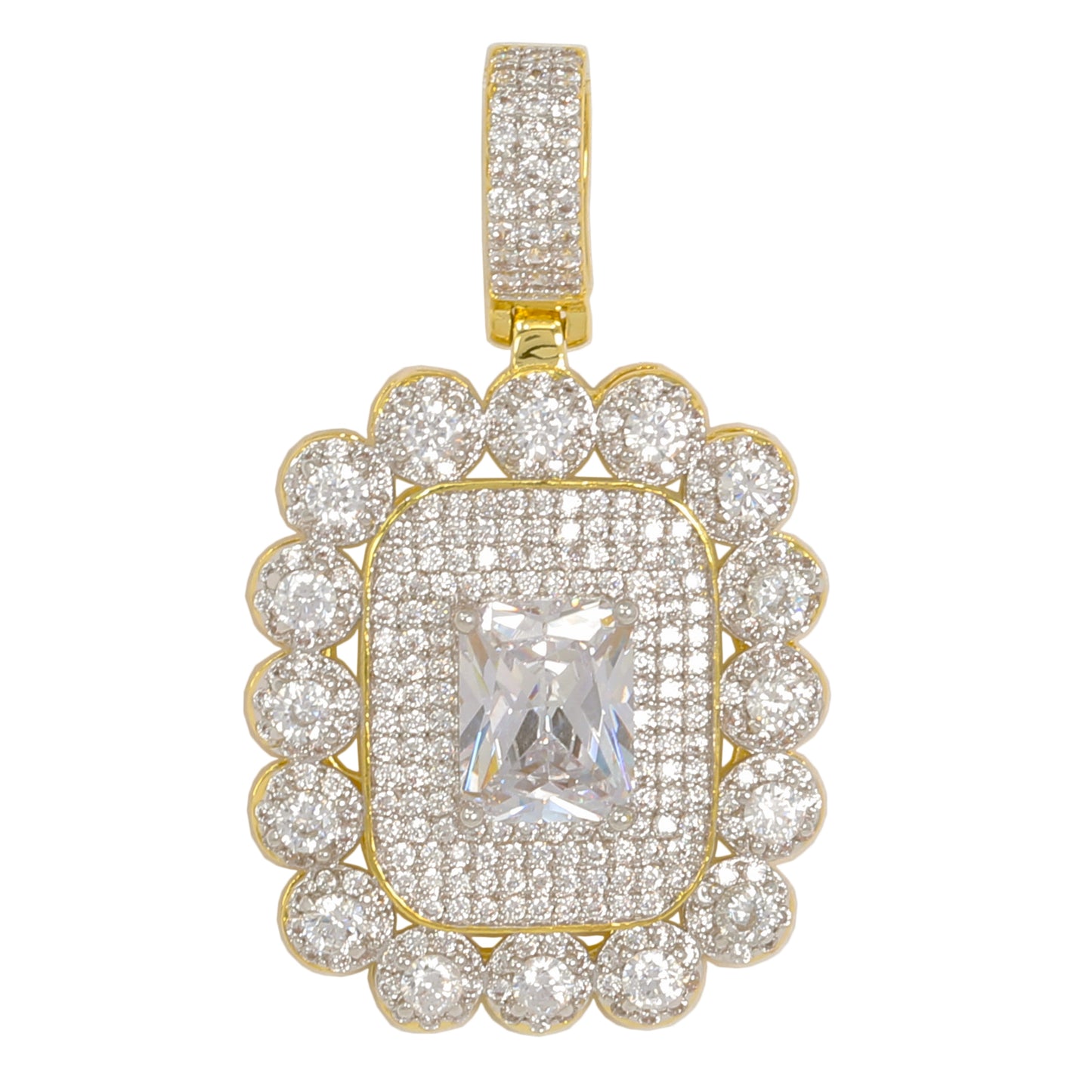 Small Cluster Cubic Zirconia Pendant - BCH-1207*