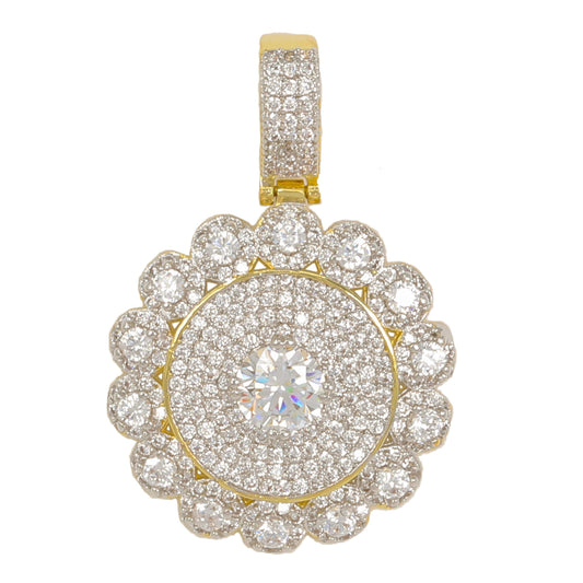 Small Cluster Cubic Zirconia Pendant - BCH-1208*