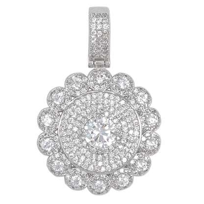 Small Cluster Cubic Zirconia Pendant - BCH-1208*