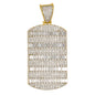 Medium Tag Cubic Zirconia Pendant - BCH-1210*