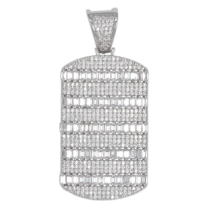 Medium Tag Cubic Zirconia Pendant - BCH-1210*
