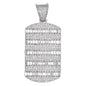 Medium Tag Cubic Zirconia Pendant - BCH-1210*