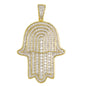 Medium Hamsa Cubic Zirconia Pendant - BCH-1214*
