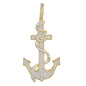 Medium Anchor Cubic Zirconia Pendant - BCH-1246*