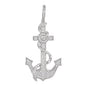 Medium Anchor Cubic Zirconia Pendant - BCH-1246*