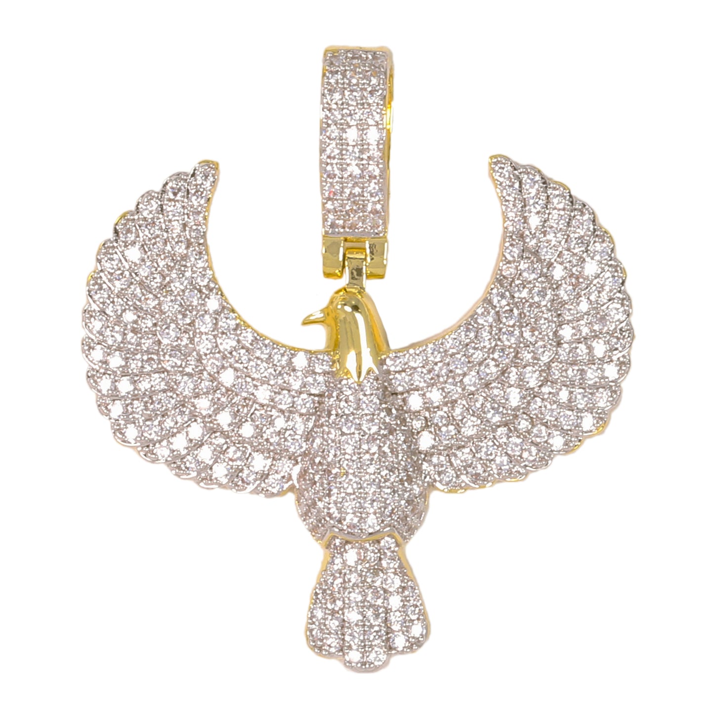 Medium Bird Cubic Zirconia Pendant - BCH-1257*