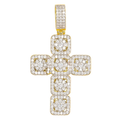 Large Cross Cubic Zirconia Pendant - BCH-1259*