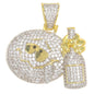 Medium Emoji Cubic Zirconia Pendant - BCH-1265*