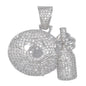 Medium Emoji Cubic Zirconia Pendant - BCH-1265*