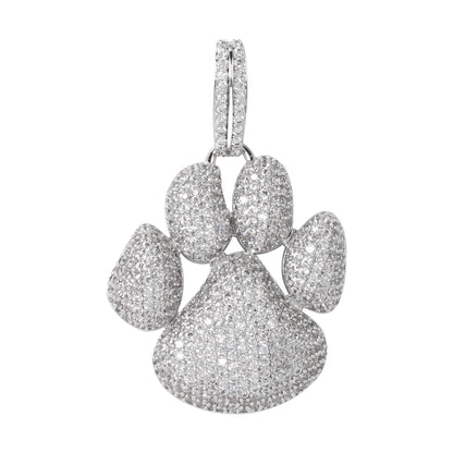 Medium Paw Cubic Zirconia Pendant - BCH-1269*
