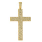 Medium Cross Cubic Zirconia Pendant - BCH-1275*
