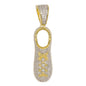 Small Sneaker Cubic Zirconia Pendant - BCH-1289*