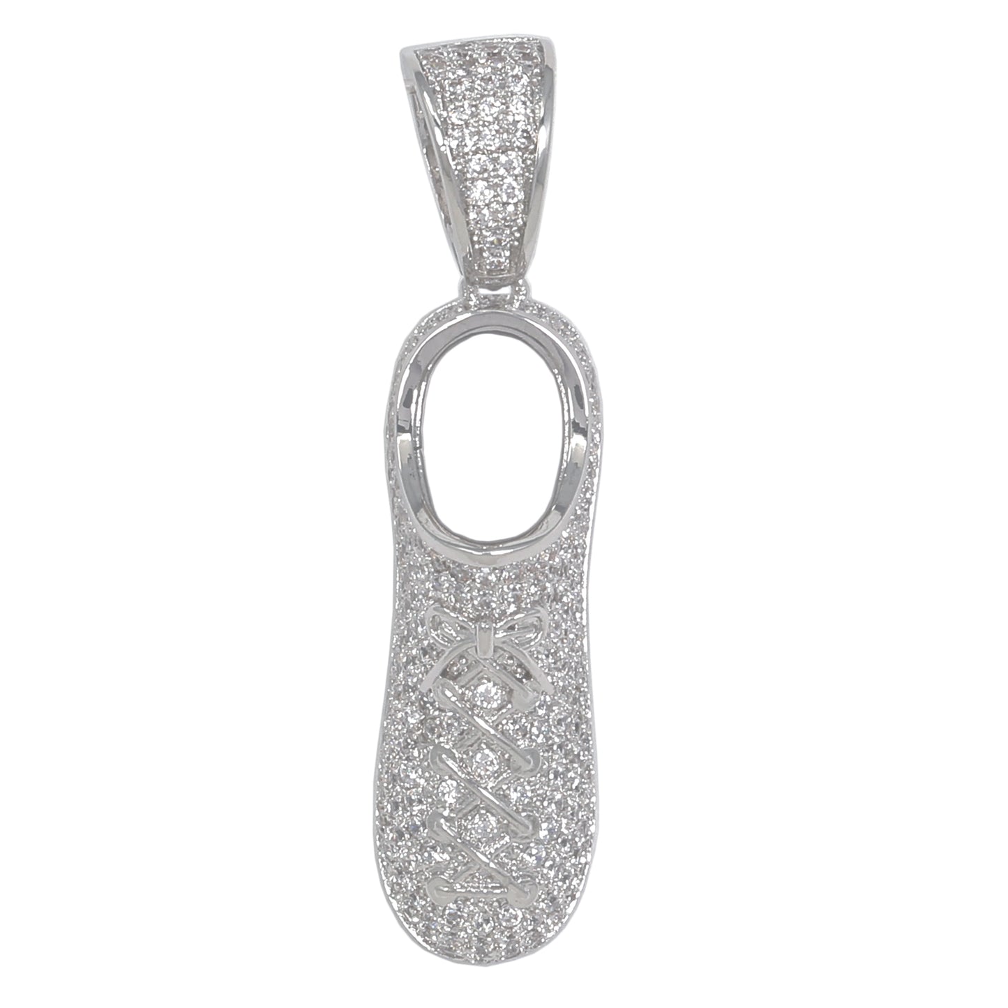 Small Sneaker Cubic Zirconia Pendant - BCH-1289*