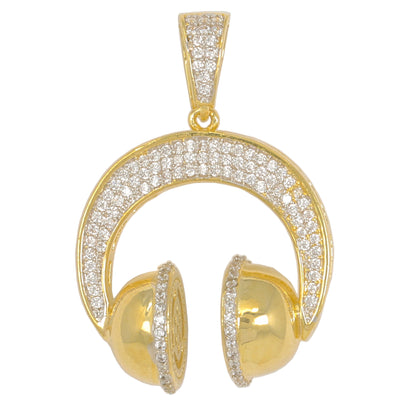 Small Music Cubic Zirconia Pendant - BCH-1291*