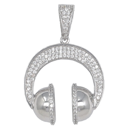Small Music Cubic Zirconia Pendant - BCH-1291*