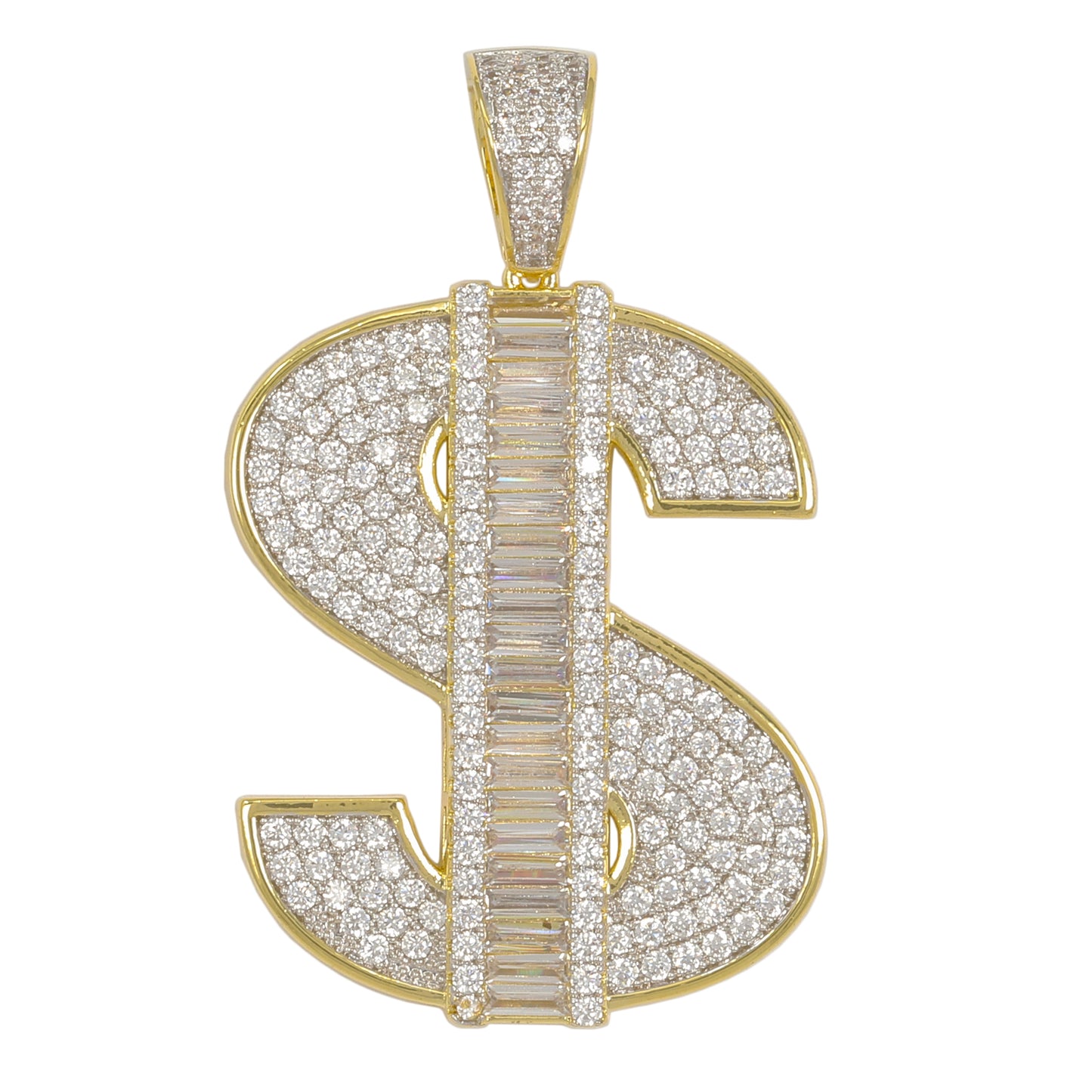 Large Money Cubic Zirconia Pendant - BCH-1295*