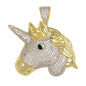Medium Unicorn Cubic Zirconia Pendant - BCH-1306*