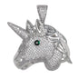 Medium Unicorn Cubic Zirconia Pendant - BCH-1306*
