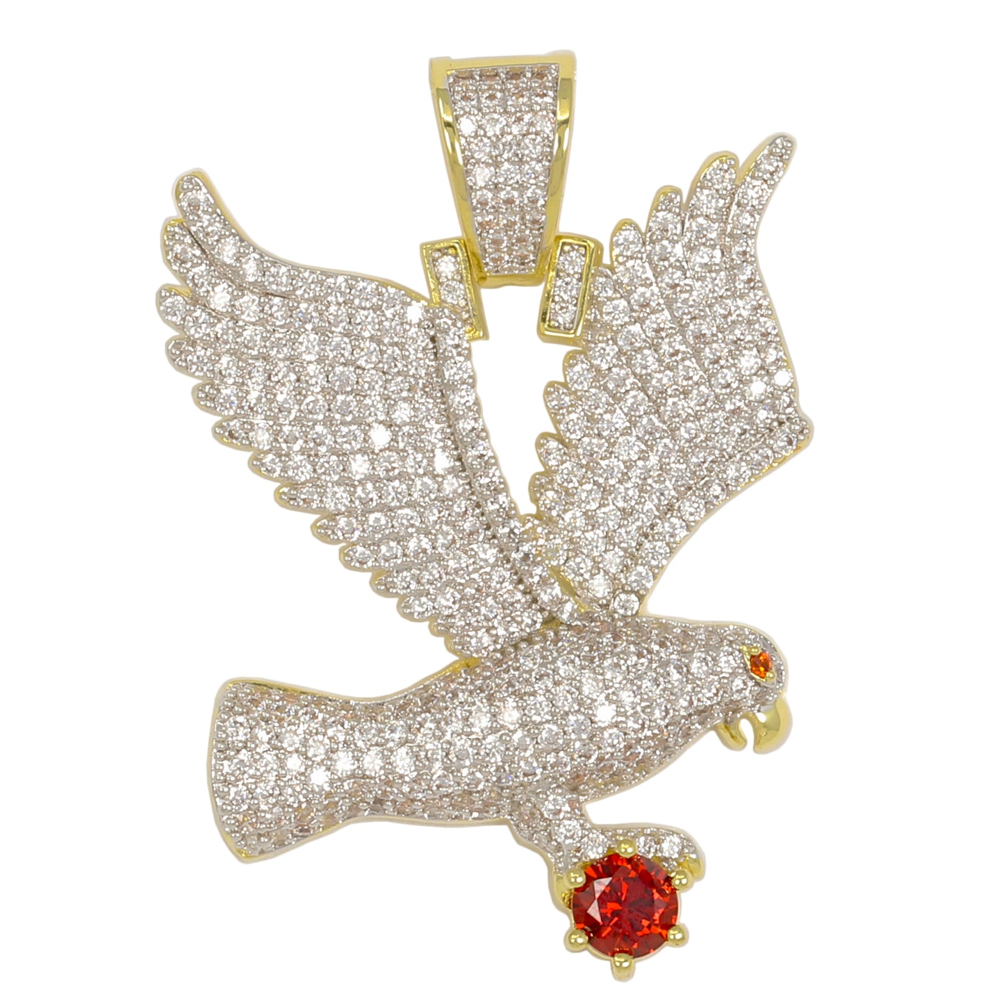 Medium Dove Cubic Zirconia Pendant - BCH-1310*
