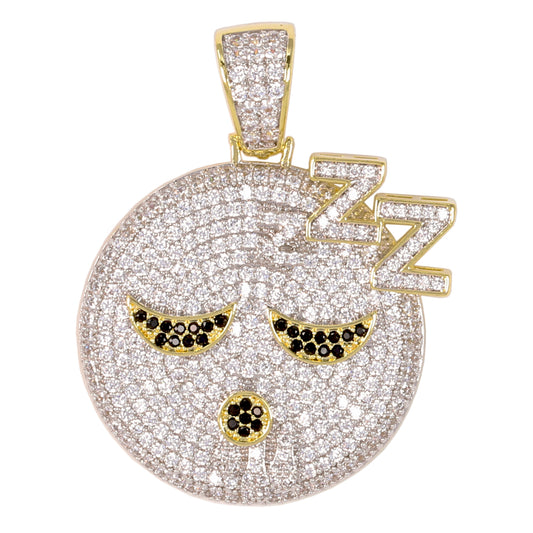 Medium Emoji Cubic Zirconia Pendant - BCH-1312*