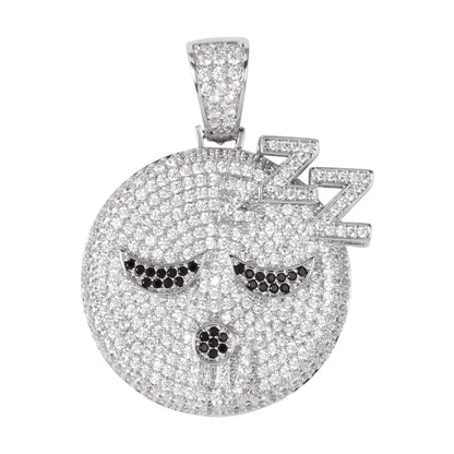 Medium Emoji Cubic Zirconia Pendant - BCH-1312*