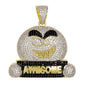 Medium Emoji Cubic Zirconia Pendant - BCH-1314*
