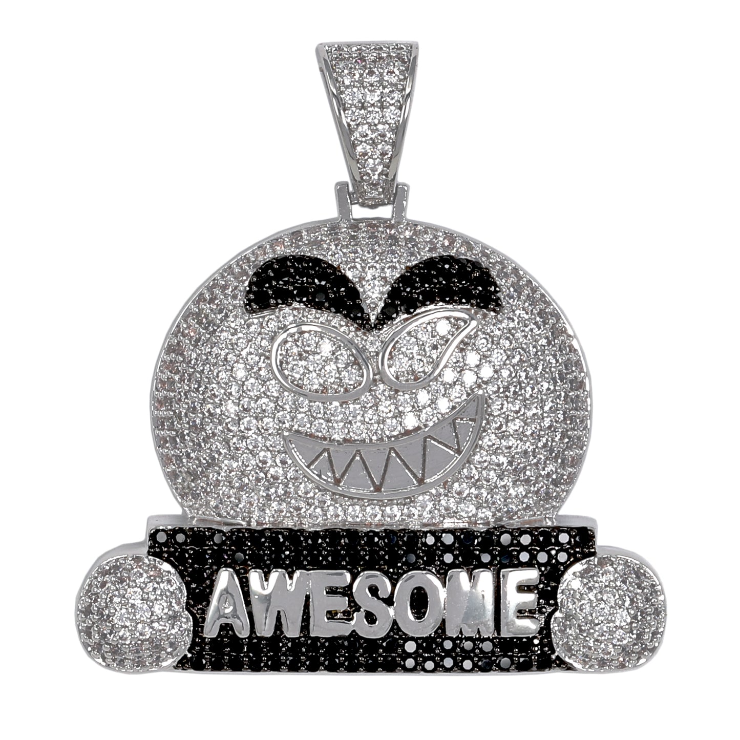 Medium Emoji Cubic Zirconia Pendant - BCH-1314*
