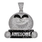 Medium Emoji Cubic Zirconia Pendant - BCH-1314*