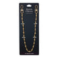 Gold wallet chain on a black card with 'Denim Chains' branding.