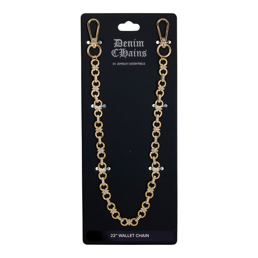 11mm Iced Pant Chain 24" -BKC-124