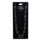 Black wallet chain with skull design on a black card with 'Denim Chains' branding.
