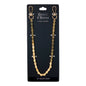 Gold wallet chain on a black card with 'Denim Chains' branding.