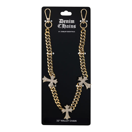 Iced  3 Cross Cuban 22" -BKC-157