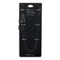 Black chain wallet strap on a black card with 'Denim Chains' branding.
