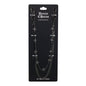 Denim Chains wallet chain on a black card with brand name.