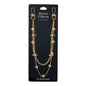 Gold chain wallet chain on a black Denim Chains branded card