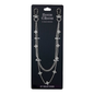 Silver chain wallet chain on a black Denim Chains branded card