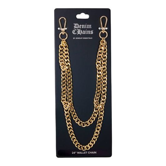 11mm Double Cuban Pant Chain 24" -BKC-205