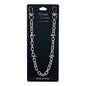 Silver chain wallet strap on a black card with 'Denim & Hales' branding.