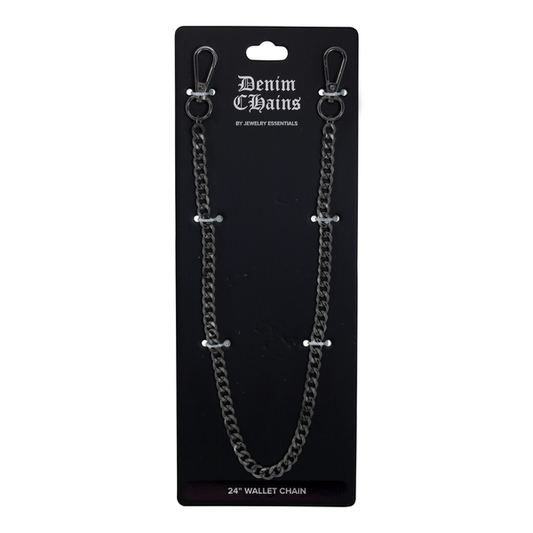 9mm Cuban Link Pant Chain 24" -BKC-208