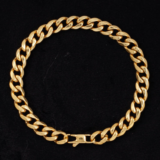 7.5mm Solid Cuban Bracelet - CSBR-301