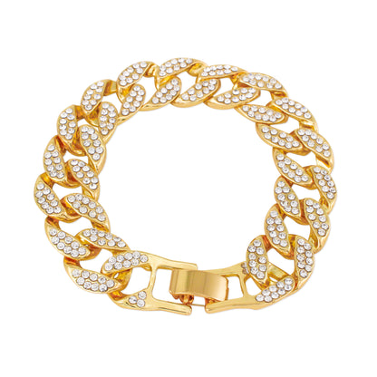 15mm Iced Cuban Bracelet - HBR-102