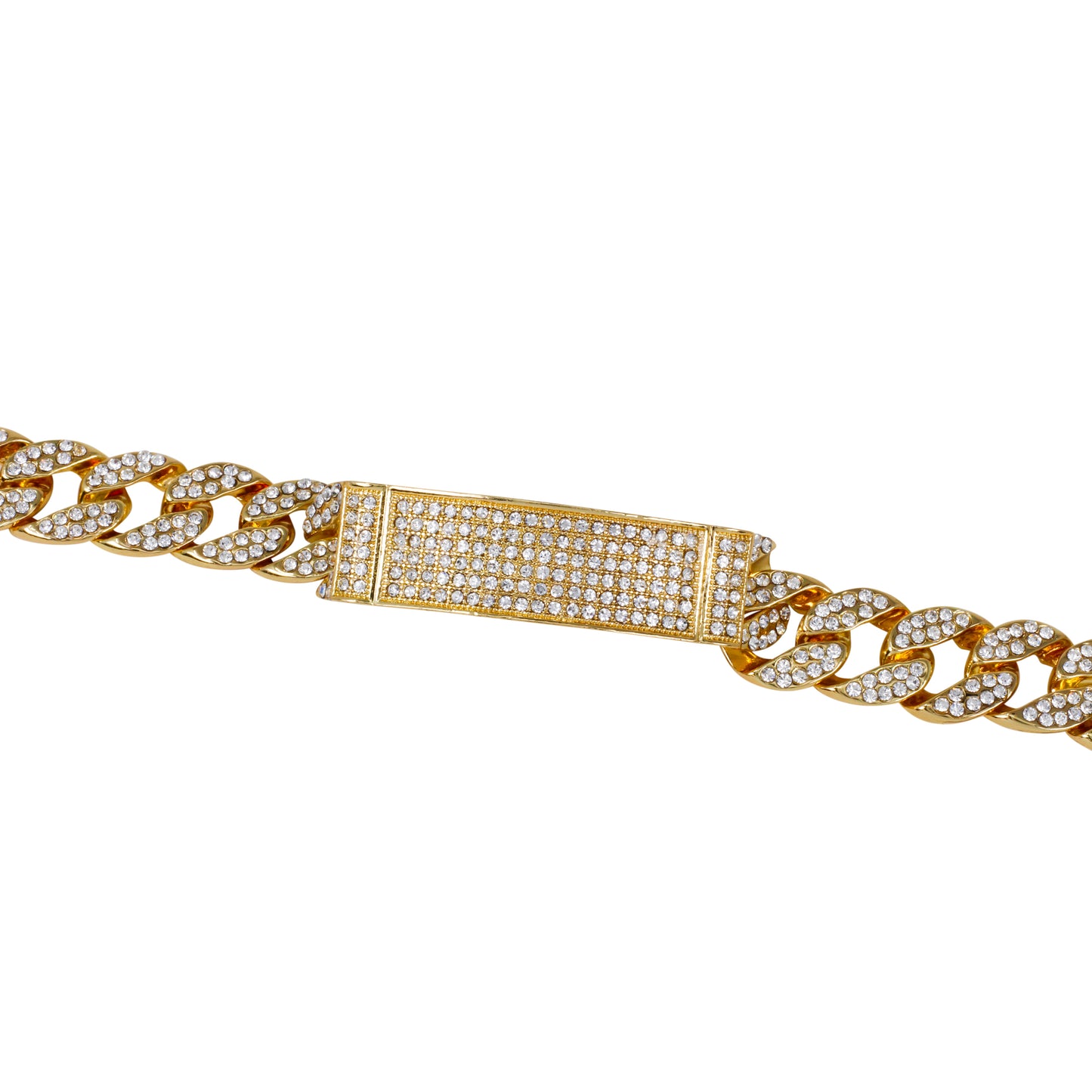 15mm Iced Cuban Bracelet W/ Tag - HBR-113