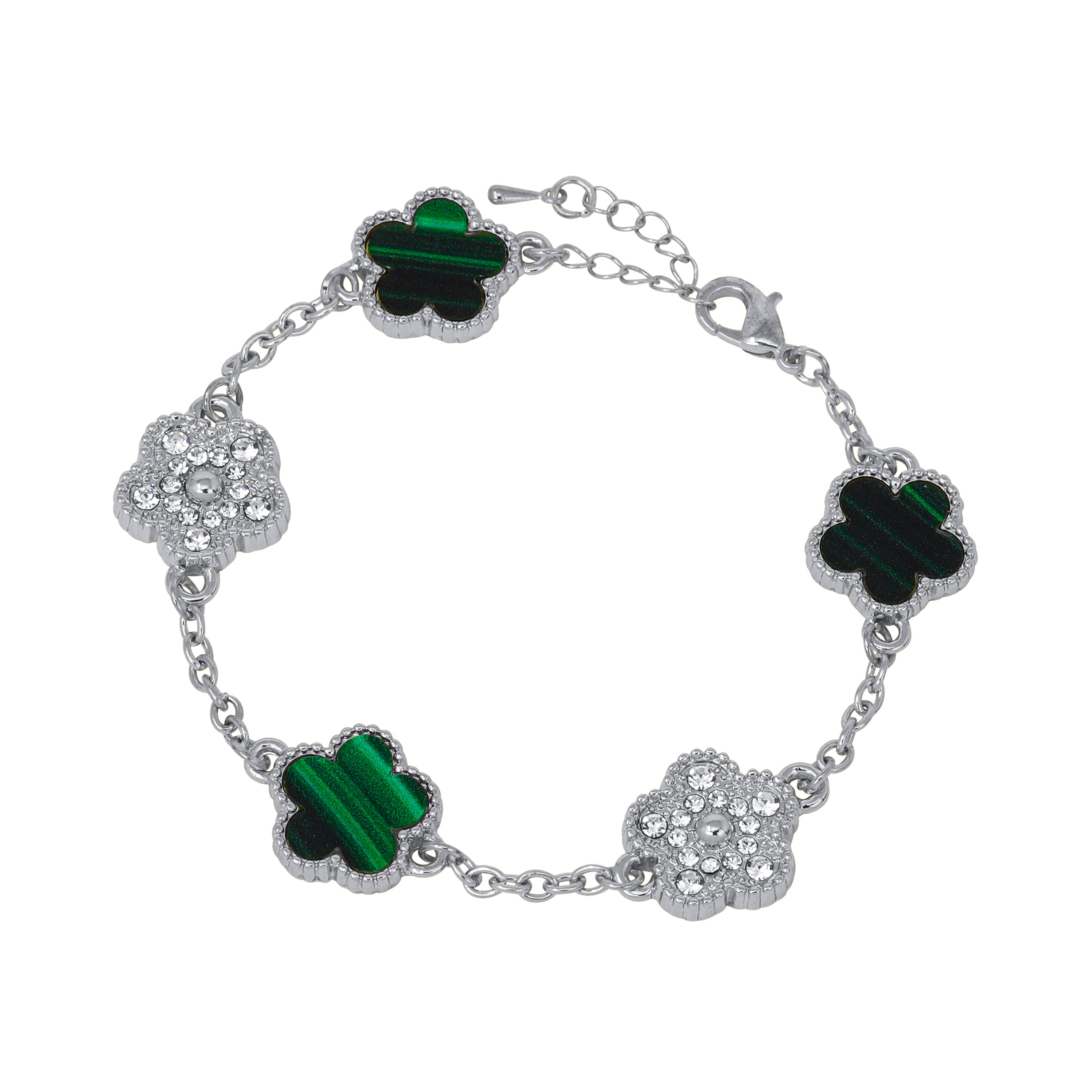 clover bracelet green